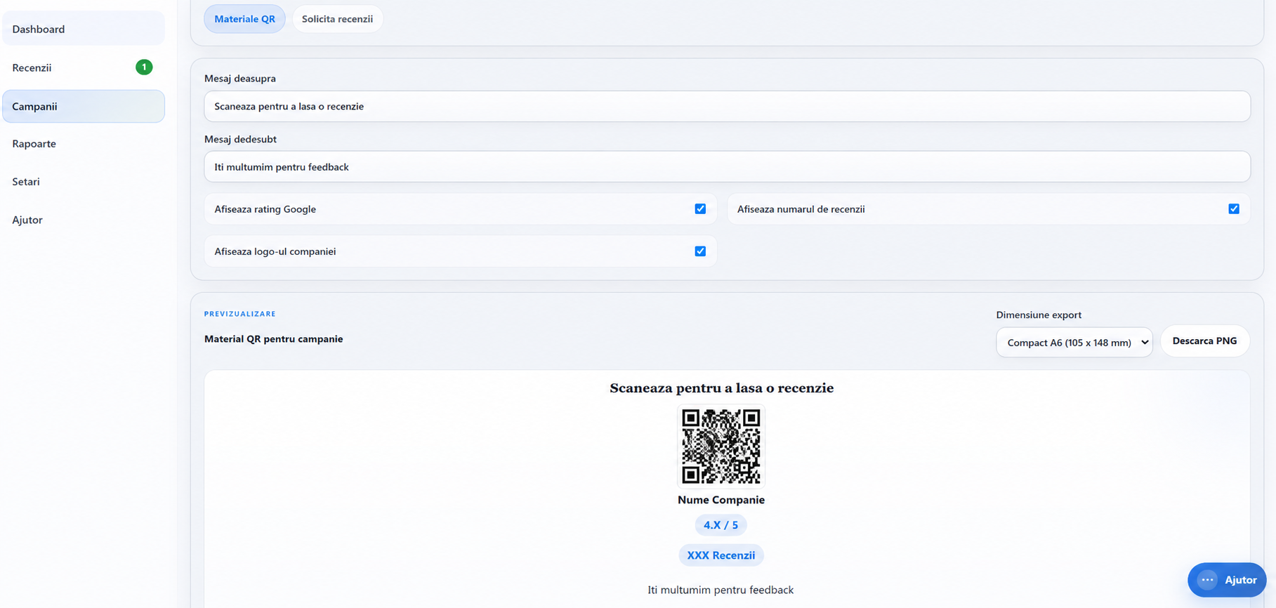Campanii QR în Commprew